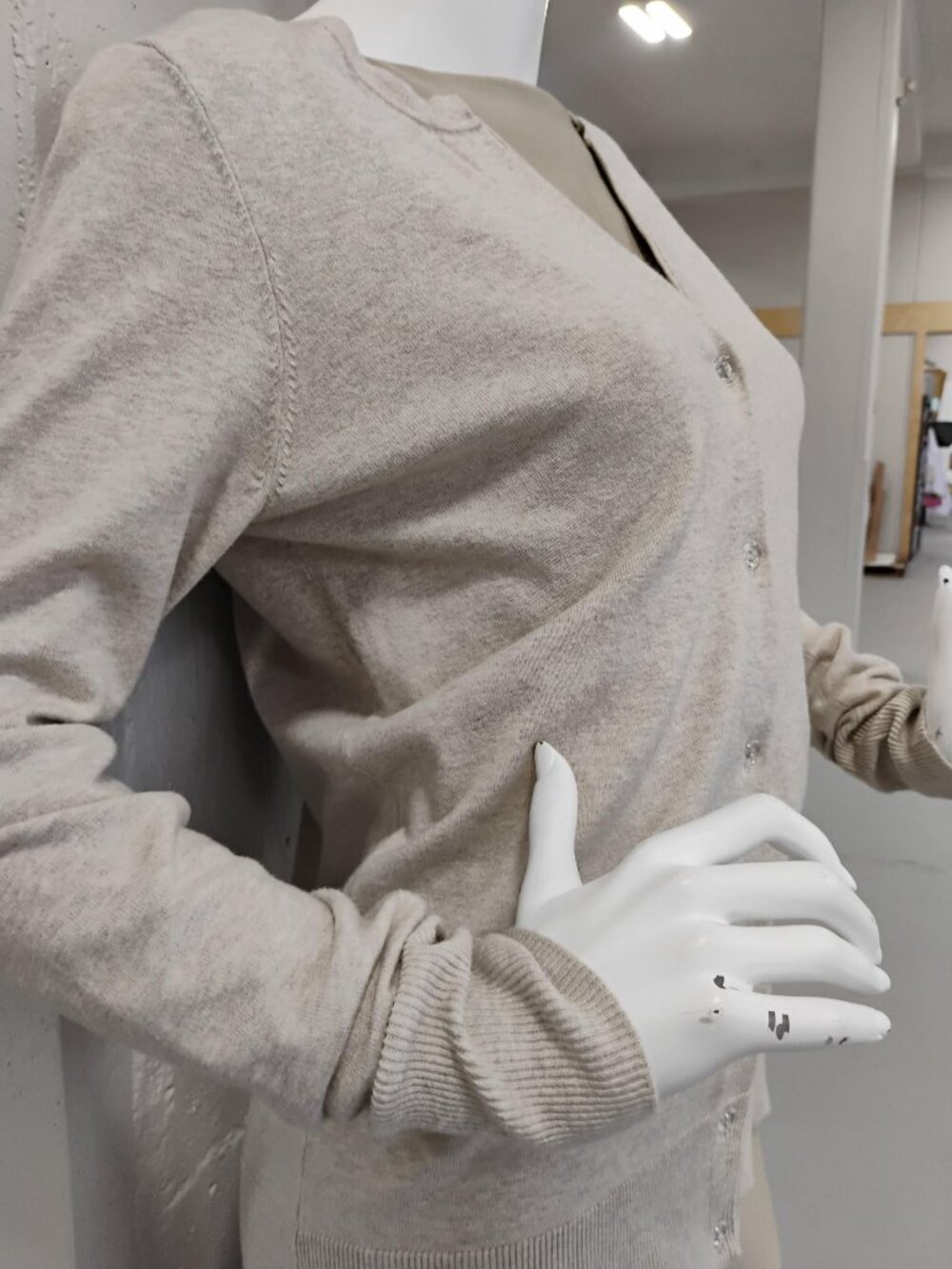 Creme Tribal Wool Cardigan